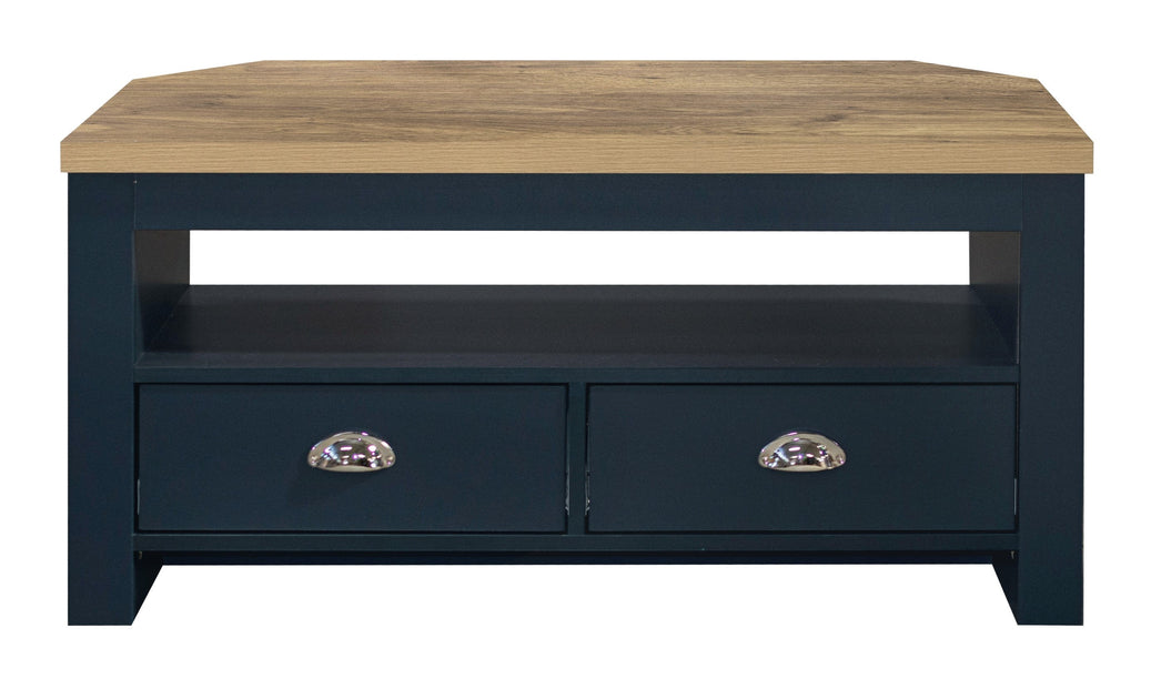 Navy corner tv stand hot sale