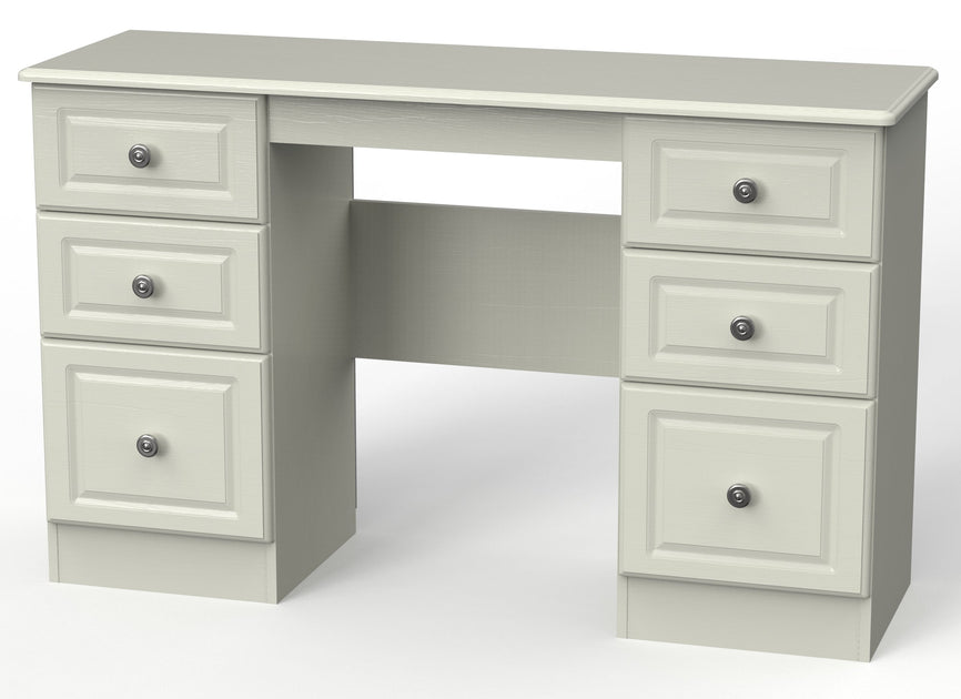 grey double pedestal dressing table Buy Cotswold Company Dove Grey Chester Double Pedestal Dressing Table from the Next UK online shop