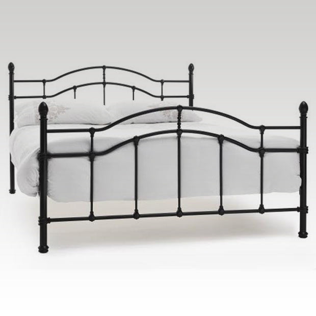 Paris Small Double Metal Bed Frame in Black