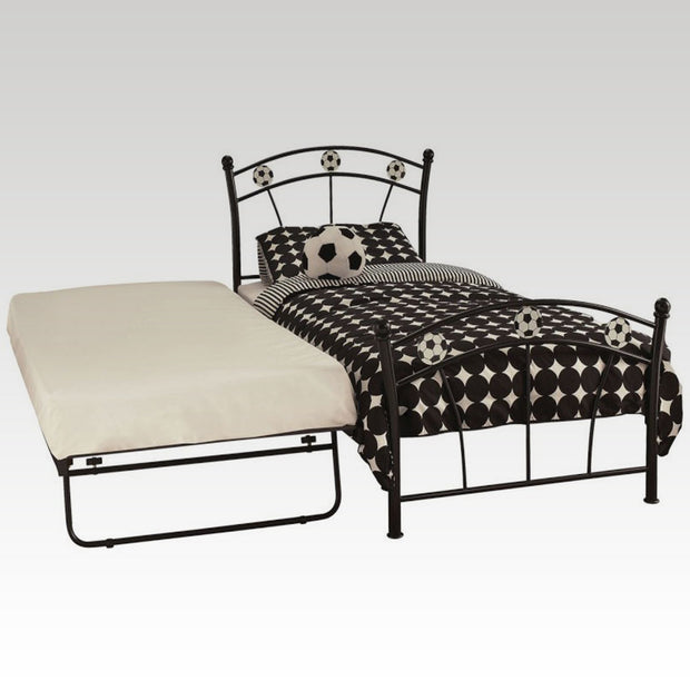 Soccer Single Bed & Guest Bed Frame in Black