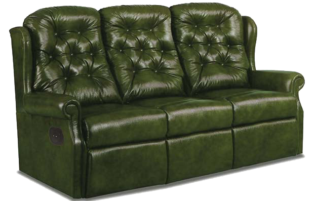 Celebrity Woburn 3 Seat Leather Manual Recliner Sofa