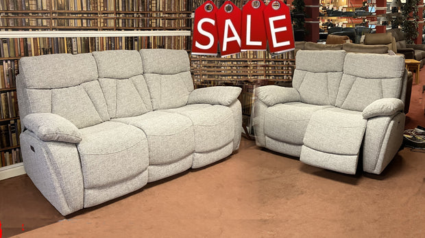 Boston 3 + 2 Seater POWER recliner sofas - In Beige