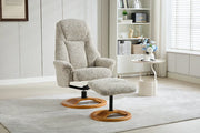 Aruba Swivel Recliner Chair & Footstool