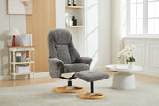 Aruba Swivel Recliner Chair & Footstool