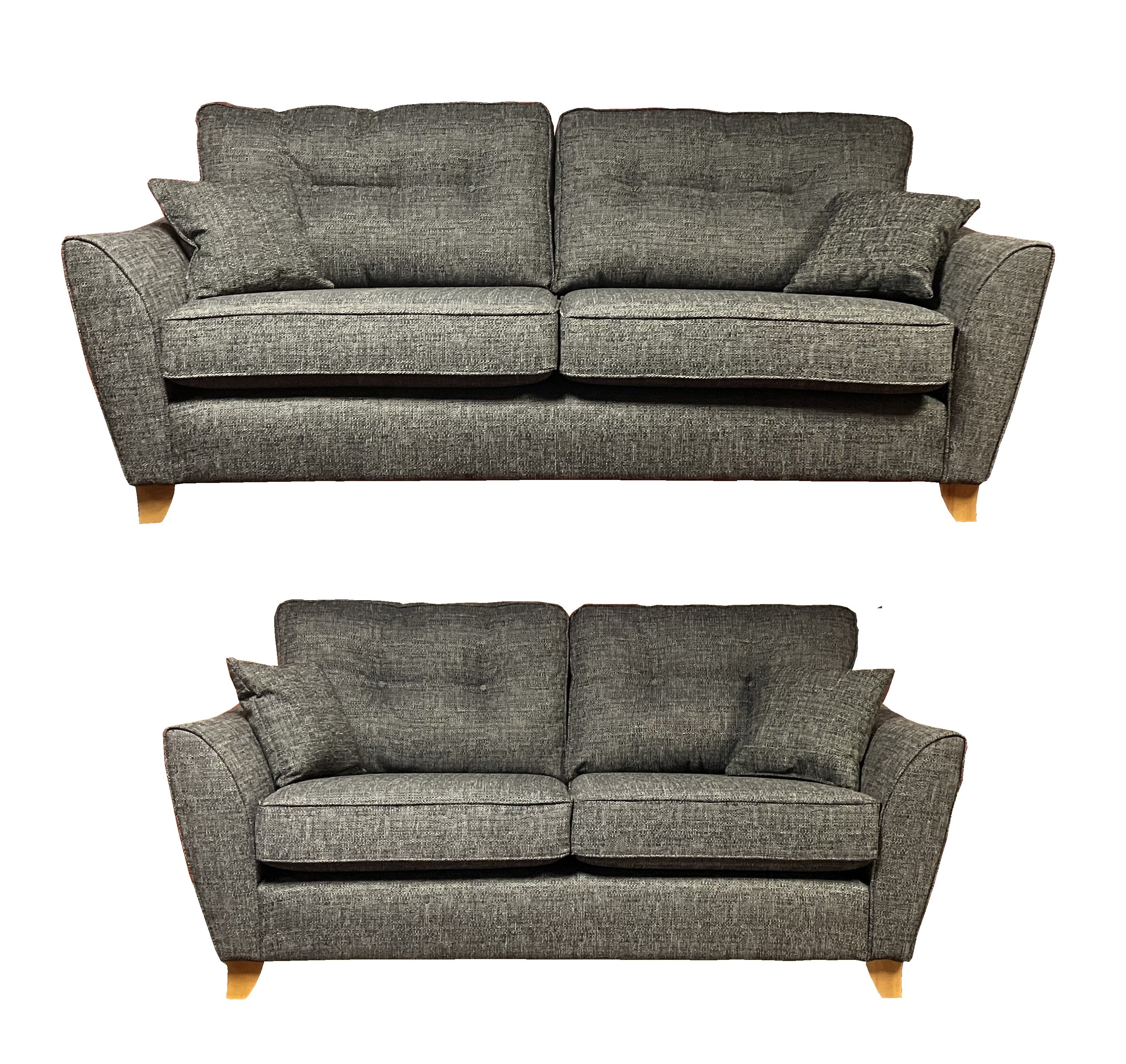 Ashleys furniture grey deals couch