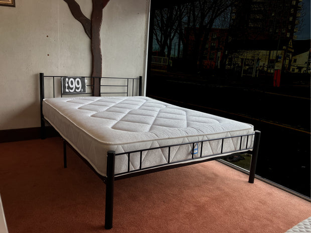 Austin Black Metal Double size Bed Frame