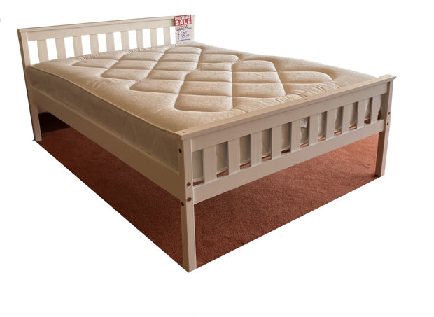 Colorado White White Bed frame