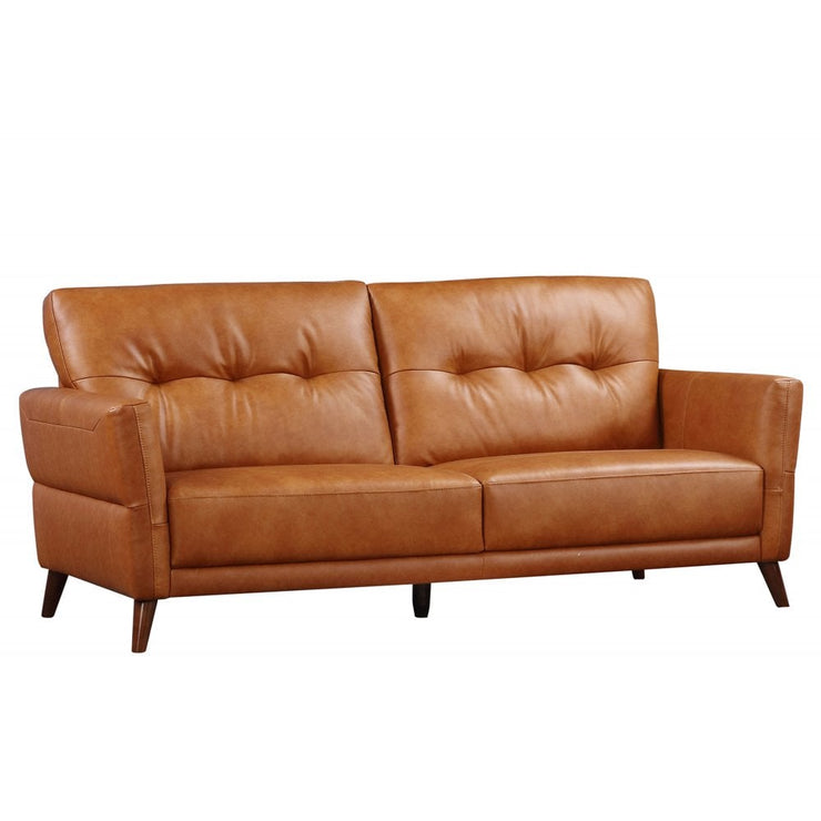Capri Leather 3 Seater Sofa