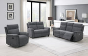 Detroit Fabric 3 Seater Sofa