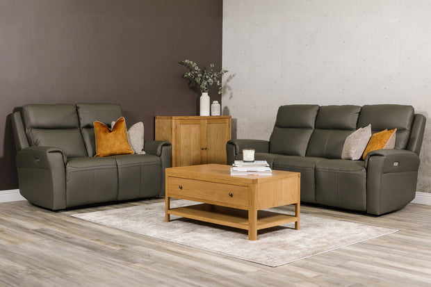 Russo Leather 2 Seater Electric Recliner