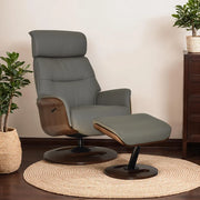 Reya Swivel Recliner Chair & Footstool