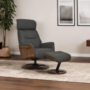 Reya Swivel Recliner Chair & Footstool