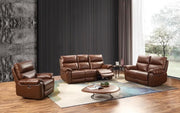 Rocco Leather 3 Seater and 2 Seater and Chair Recliner Sofa Set
