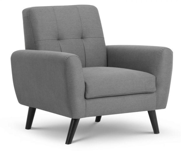 Monza Chair - Mid-Grey Linen