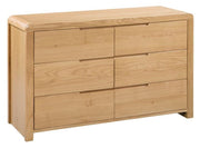 Curve 6 Drawer Wide Chest Of Drawers