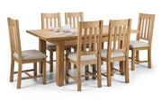 Zona Oak Extending Oak Dining Table Set