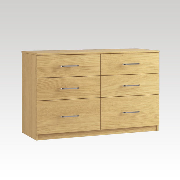 Raven 6 Drawer Twin Chest (2 Deep Drawers)