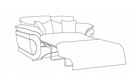 Omega 120cm Standard Sofa Bed