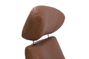 Panama Leather Swivel Recliner & Footstool