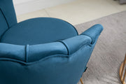 Ariel Chair - Blue & Coral