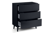 Alicia 3 Drawer Chest - Anthracite