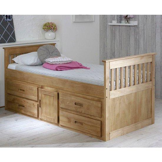Amani Captains Storage Bed (Waxed)