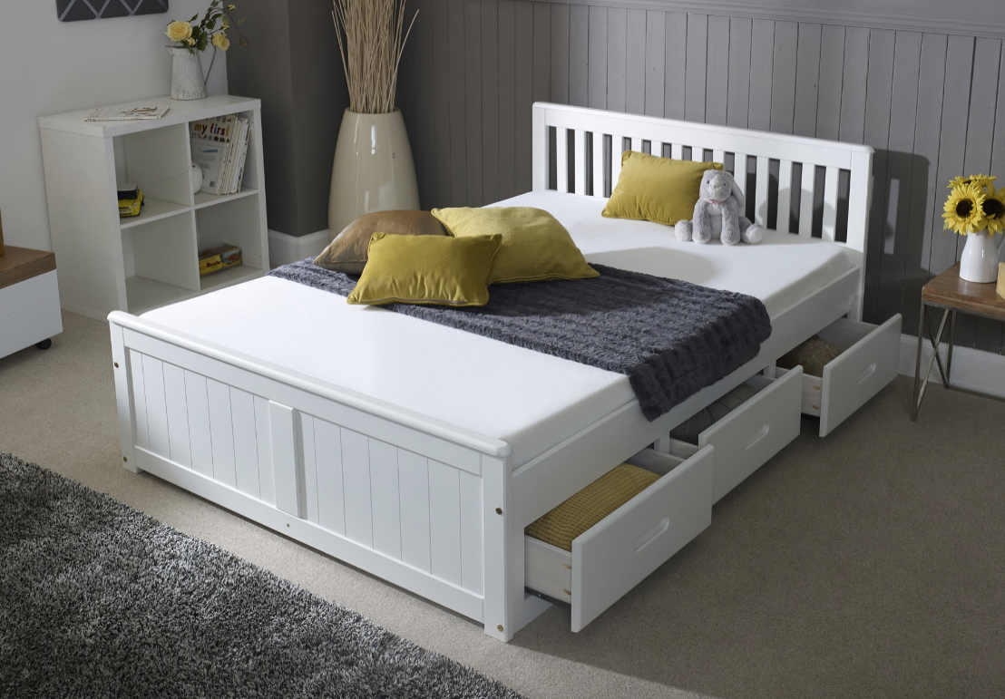 Amani Mission Storage Bed White House of Reeves