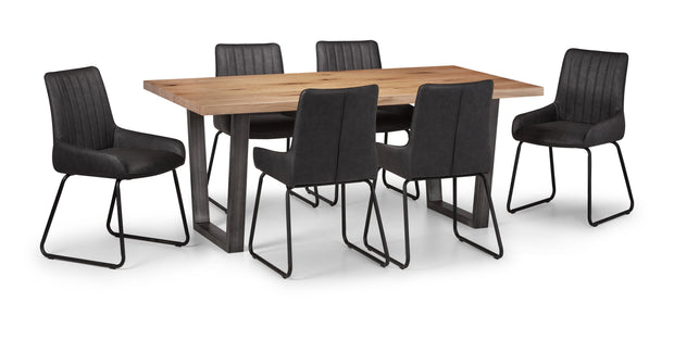 Calia  Dining Table & 6 Retro Chairs
