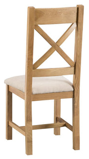 Tucson Cross Back Chair Fabric Seat