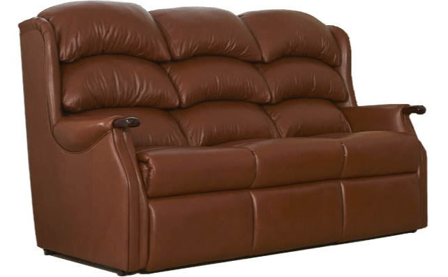 Celebrity Westbury 3 Seat Fixed Leather Sofa