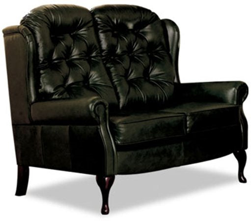 Celebrity Woburn Legged Leather Fixed 2 Seat Sofa