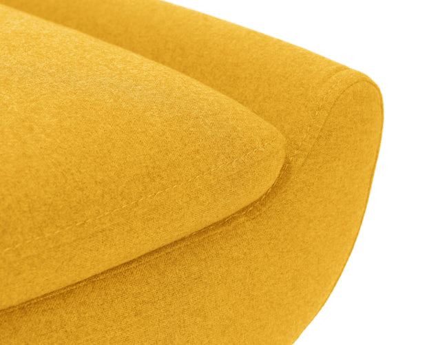 Gaudi Curled Base Sofabed - Mustard