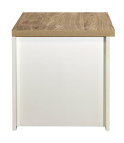 Highgate 1 Drawer Lamp Table - Cream & Oak