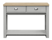Highgate 2 Drawer Console Table - Grey & Oak
