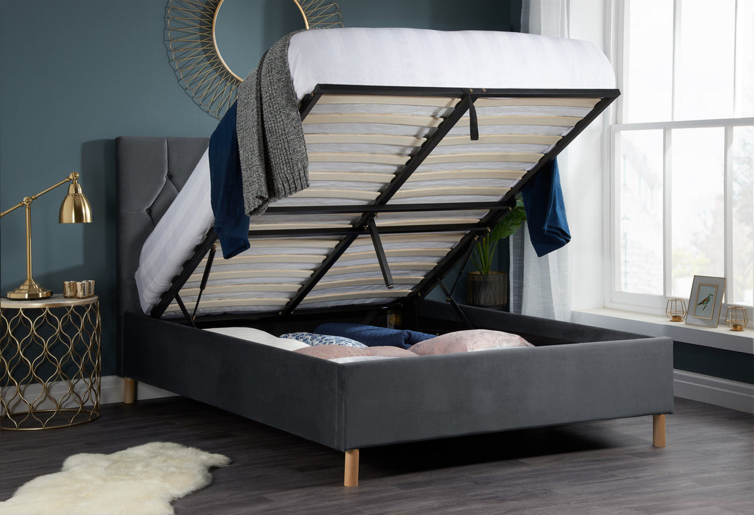 Loxley Ottoman Fabric Bed House of Reeves