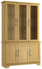 Lichfield 3 Door Display Cabinet - With Drawer In Base Unit