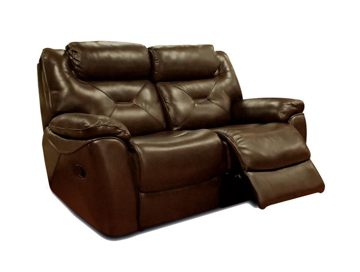 Lydia 2 Seater Recliner Leather Sofa