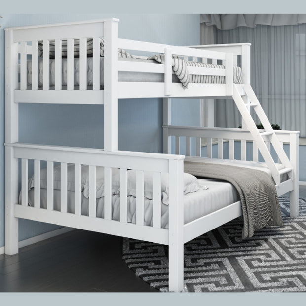 Mission Triple Bunk Bed (White or Honey)
