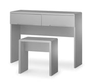 Manhattan Dressing Table with 2 Drawers - Grey