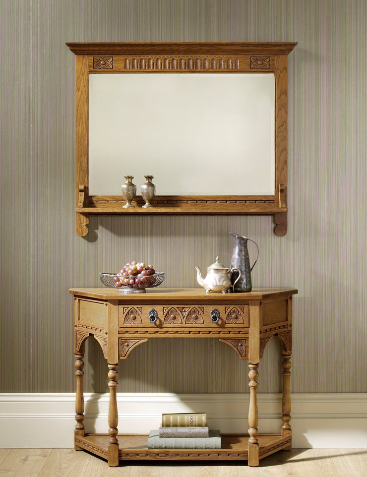 Old Charm Canted Console Table