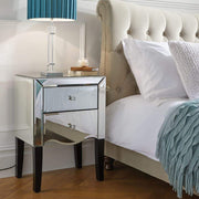 Palermo 2 Drawer Bedside Table