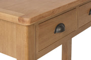 Hampton Rustic Oak Console Table