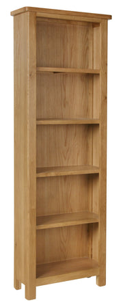 Hampton Rustic Oak Large Bookcase