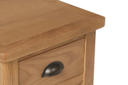 Hampton Rustic Oak 1 Drawer Lamp Table