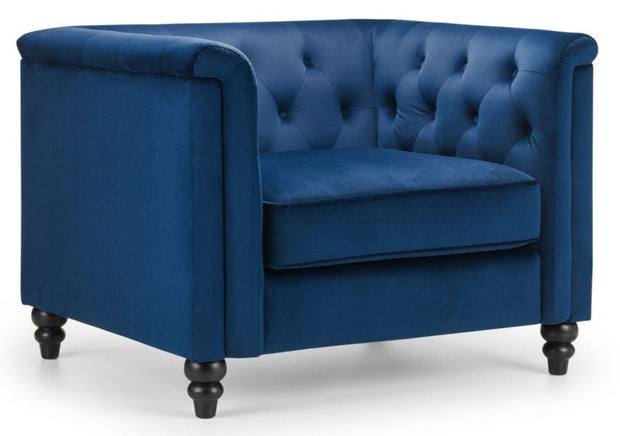 Sandringham Chair - Blue Velvet