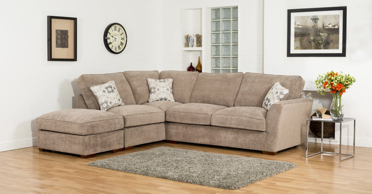 Fantasia 2 by 1 Seater Sofa Bed Corner Group with Footstool