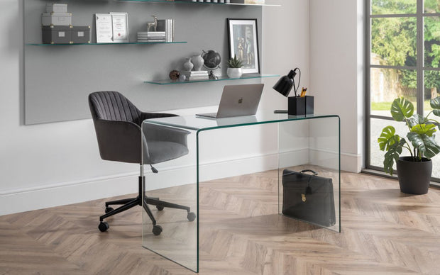 Amalfi Bent Glass Office Desk