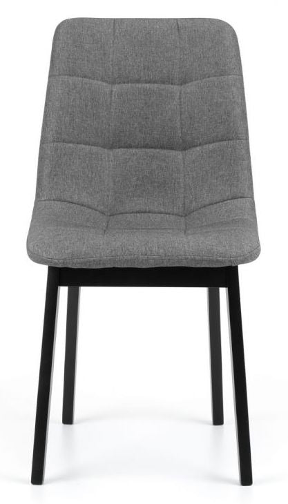 Hayden Panelled Dining Chair - Grey Linen