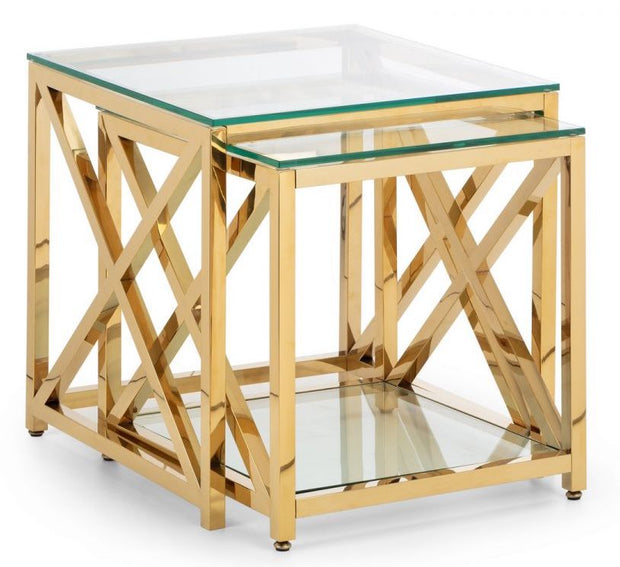 Miami Nest Of Tables - Gold
