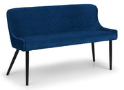 Luxe High Back Bench - Blue